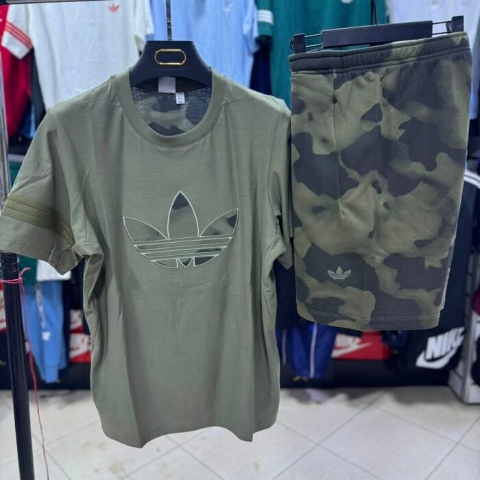 Ensemble Short Camouflage – Kaki